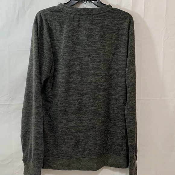H2H Men NWT Casual Slim Fit Pullover V-Neck Lightweight Sweater Dark Grey Large - Picture 5 of 5
